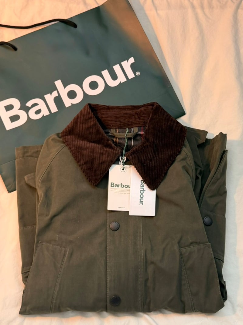바버 BARBOUR 피치드 비데일 세이지 논왁스 자켓 36사이즈 후기 | 송도 현대프리미엄아울렛 구....