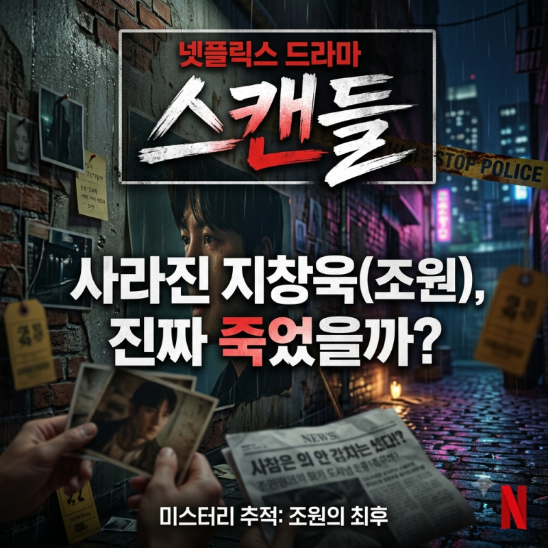 넷플릭스 스캔들 결말 반전 해석! 사라진 지창욱(조원)은 진짜 죽었을까?