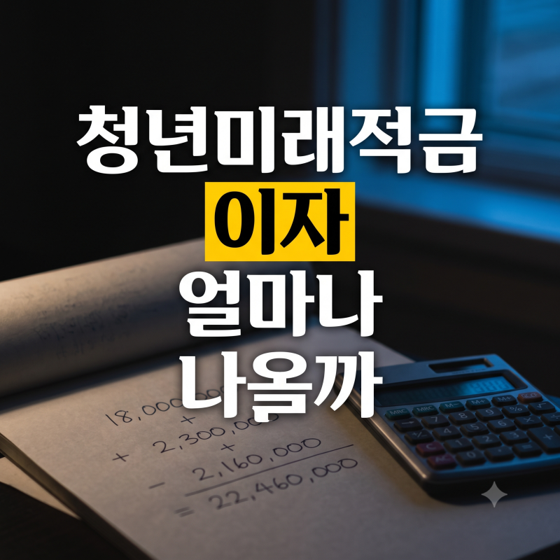 청년미래적금 이자 및 만기 수령액 총정리: 연 8% 금리와 비과세 혜택 계산법