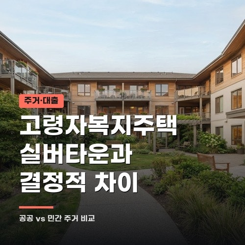고령자복지주택 신청 자격과 실버타운 차이점 3가지