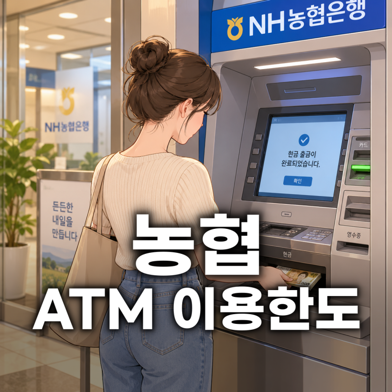 농협 ATM 한도 하루에 얼마까지, 출금, 입금, 송금 총정리