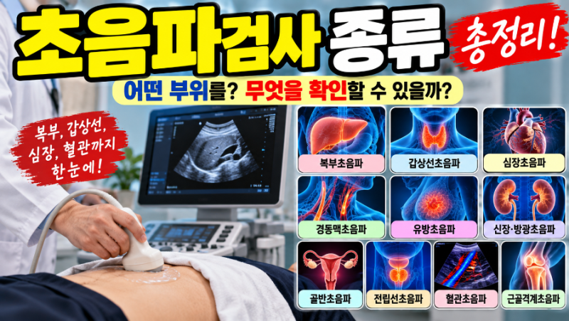 초음파검사 종류 총정리
