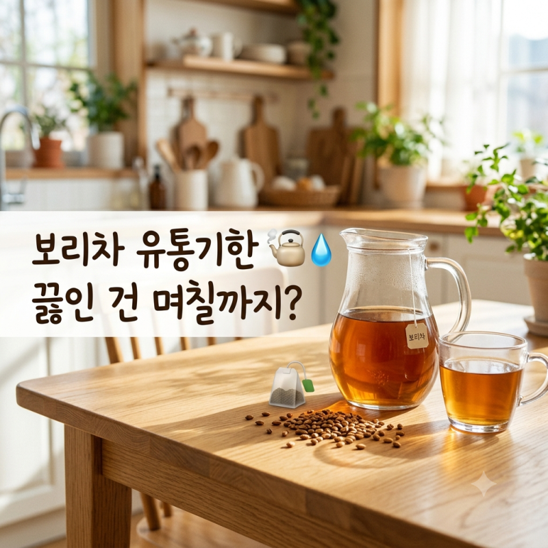보리차 유통기한, 끓인 보리차는 며칠까지? 보관법과 변질 신호 정리
