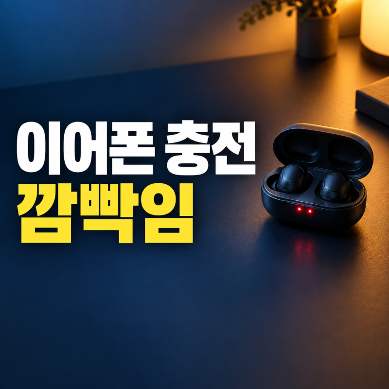 브리츠 무선이어폰 충전 깜빡임, 어느 불인지부터 나눈다