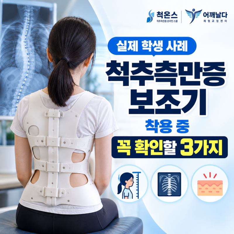 척추측만증 보조기, 착용 중 꼭 확인해야 할 3가지｜실제 사례