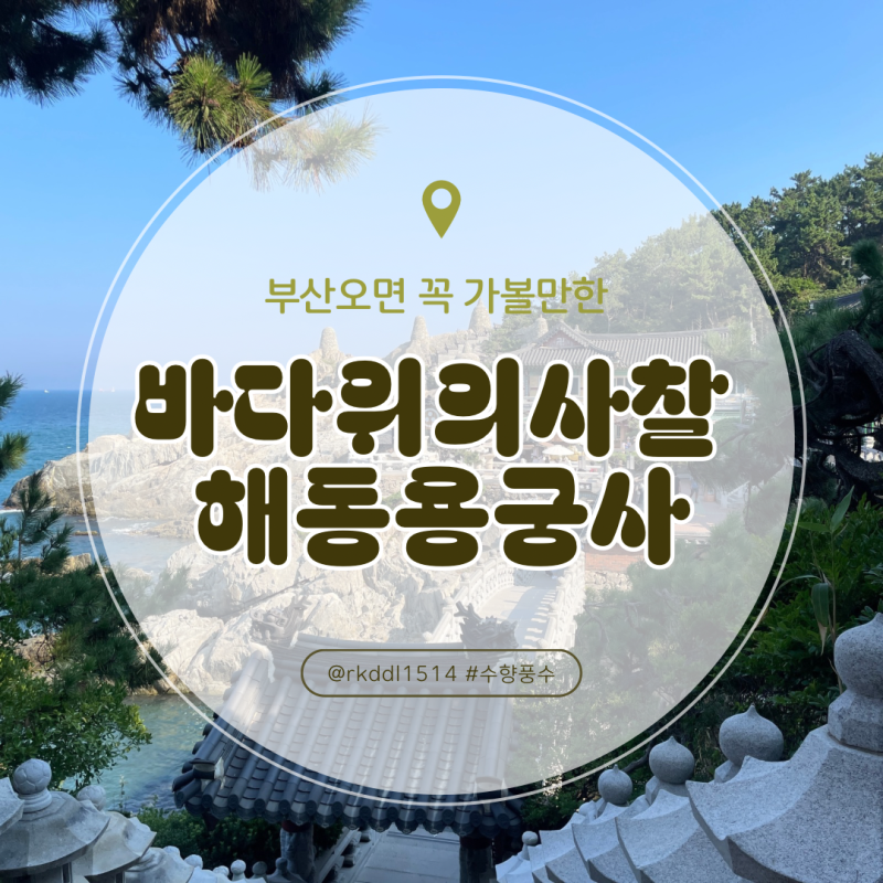바다위의 아름다운 사찰|부산 해동용궁사