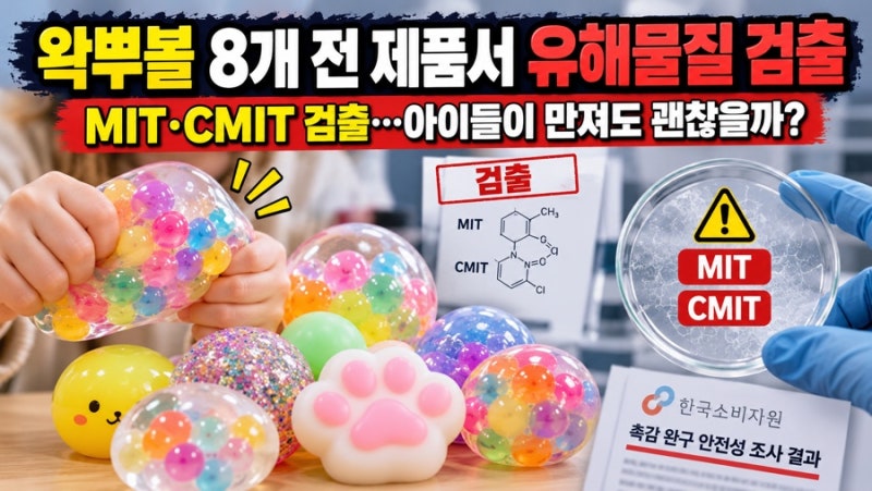 왁뿌볼 8개 전 제품서 ‘가습기살균제 성분’ 검출…아이들이 만져도 괜찮을까?