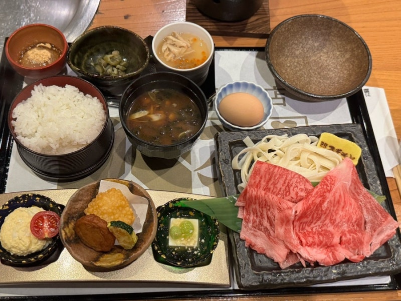 [나고야 ] 나고야 사카에 스키야키 맛집 스기모토 혼텐 본점 점심 스키나베, 샤브샤브 후기