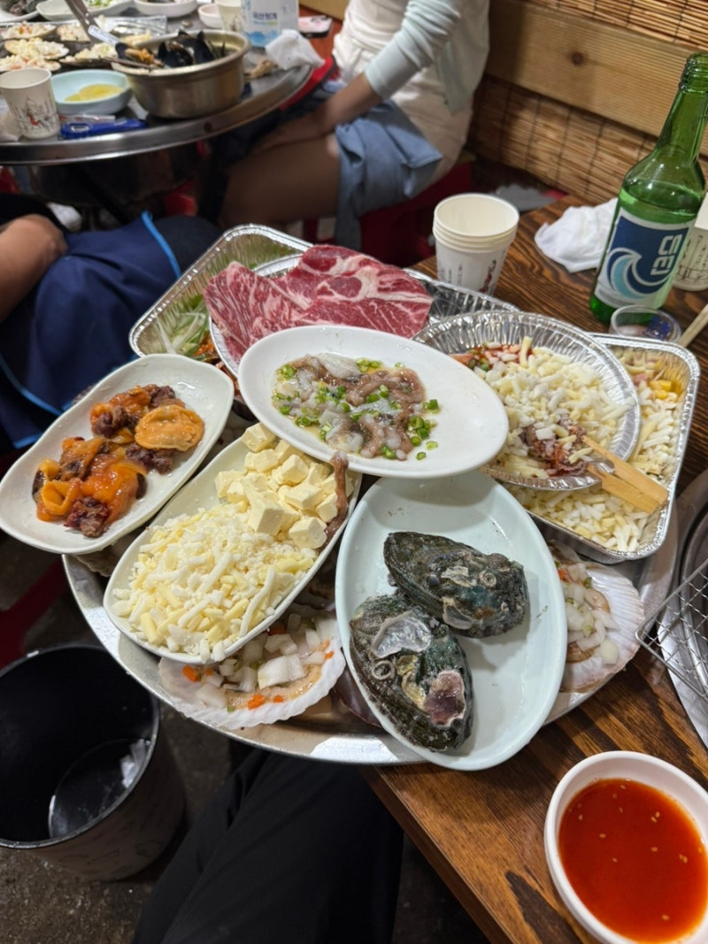 부산 송도 암남공원 조개구이 맛집 한라산 조개구이 웨이팅 주차정보