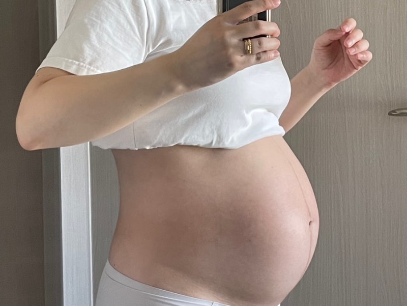 쌍둥이 임산부 배크기 21주 ~ 25주 + 임산부 속옷추천 (소임임산부팬티)