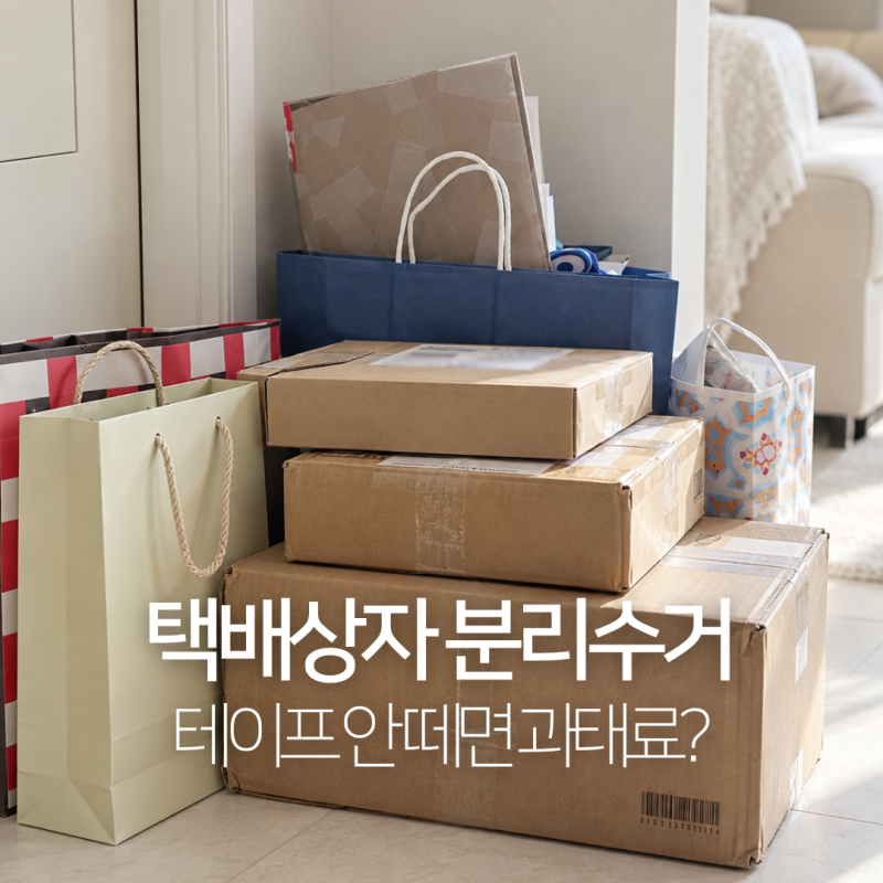 택배 박스 분리수거, 테이프 송장 안 떼면 과태료 30만원?