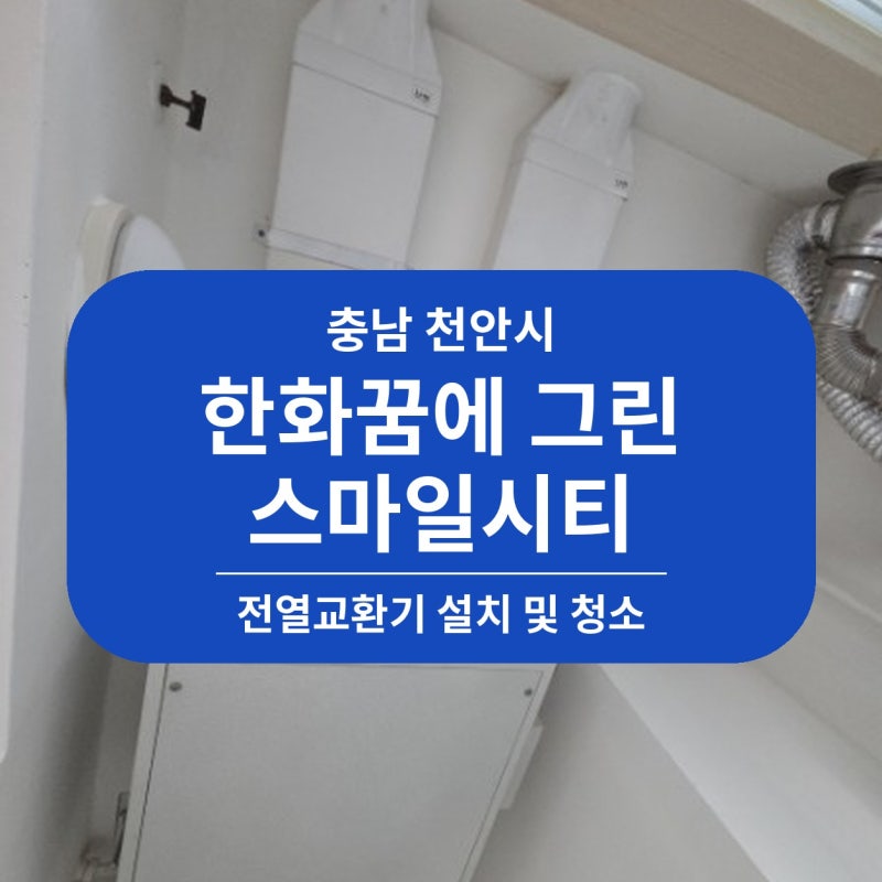 천안 한화꿈에그린스마일시티 전열교환기 청소, 내부 확인과 작업 과정