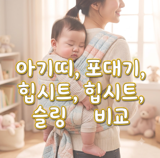 아기띠 vs 힙시트 뭐가 편할까? 포대기, 슬링까지 한 번에 비교