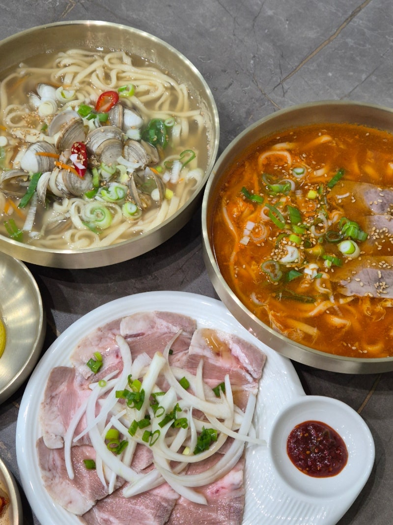 부산 대연동 칼국수 맛집 냉수육도 맛있는 면온 솔직 후기