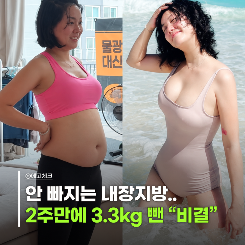 “나이 들수록 안 빠진다더니…” 37세 고은아 2주 만에 달라진 뱃살, 내장지방 다이어트 비....