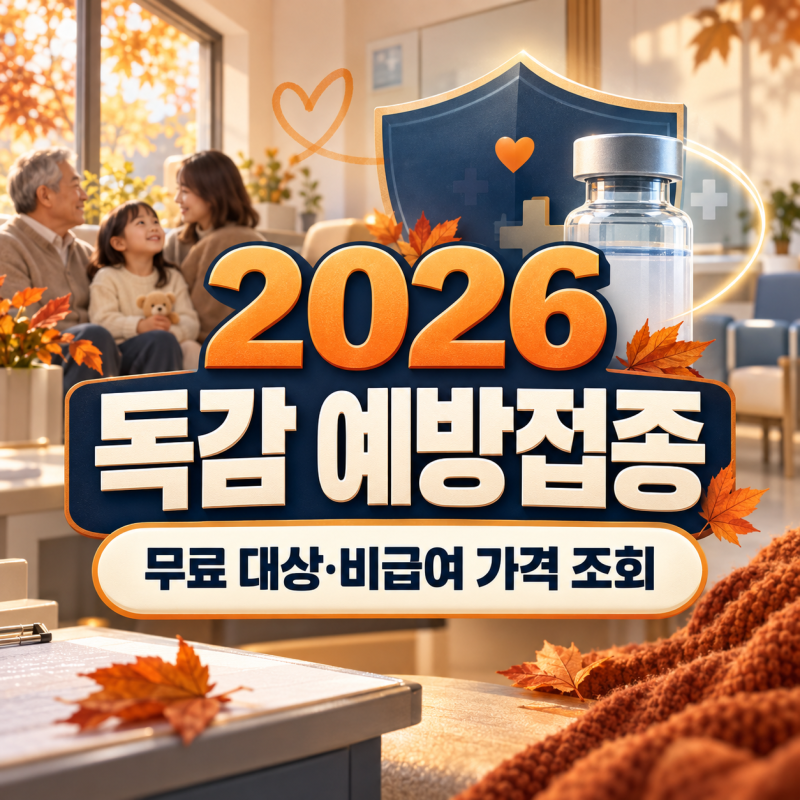 2026 독감 예방접종 가격｜무료 대상·비급여 조회 방법