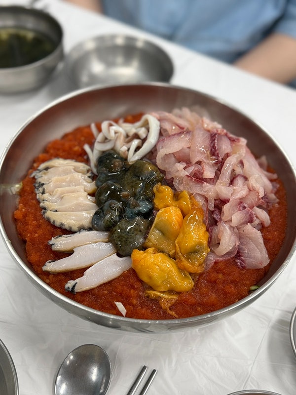 [영종도 물회 맛집] 영종도 선녀풍 본점 후기, 주말 웨이팅 1시간 후 먹은 황제물회
