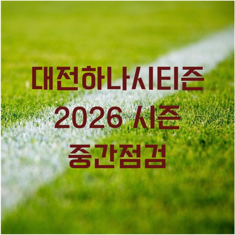 대전하나시티즌 스플릿 앞두고 쓰는 2026 시즌 중간점검