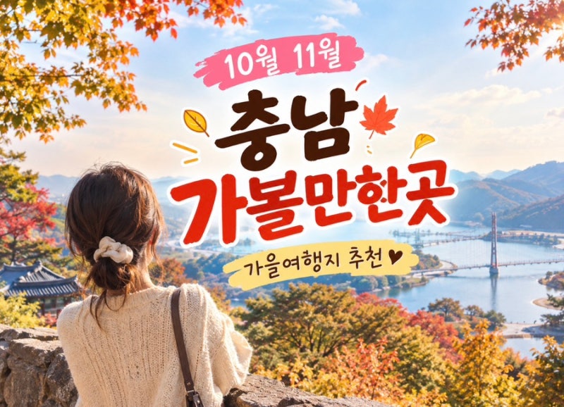 충남 가볼만한곳 7곳｜10월 11월 가을여행지, 단풍 명소부터 축제까지