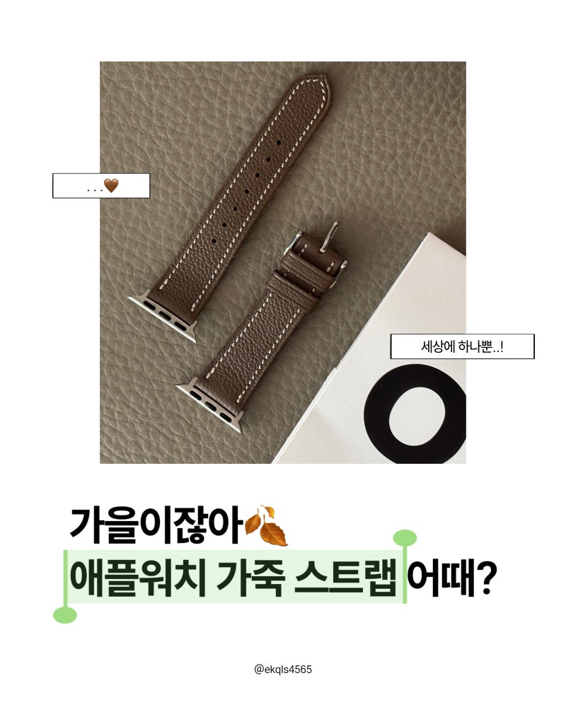 애플워치 스트랩 추천 오르이오 orrio 커스텀 애플워치 가죽스트랩 가죽밴드 후기