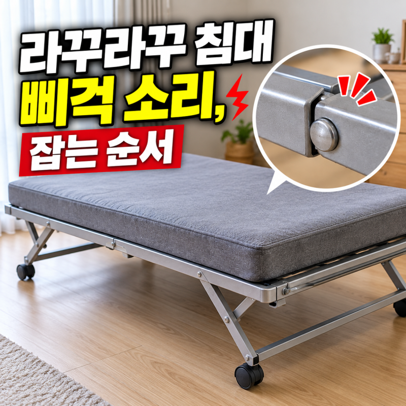 라꾸라꾸 침대 삐걱 소리, 잡는 순서