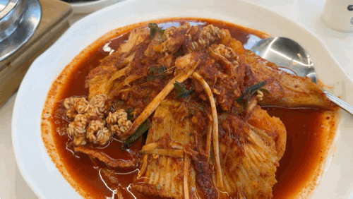 束草魟魚蒸第一名美食店裴家蒸 :: 束草午餐造訪的束草校洞美食評論