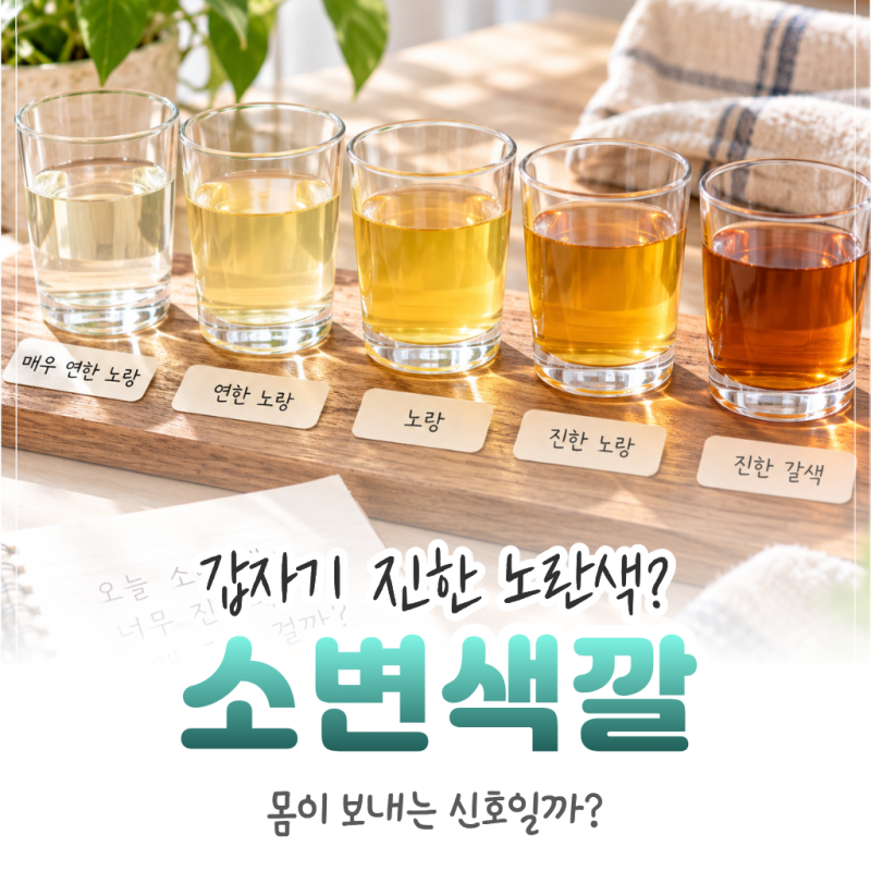 소변이 진한 노란색이면 왜 그럴까? 색깔별 원인과 병원 기준 정리