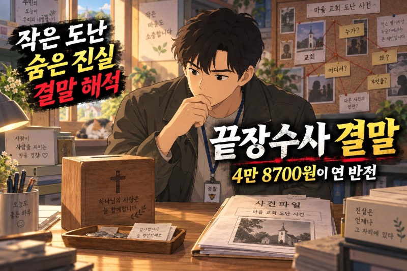 끝장수사 4만 8700원 도난 사건 결말 해석: 작은 헌금함이 연쇄 반전으로 커진 이유
