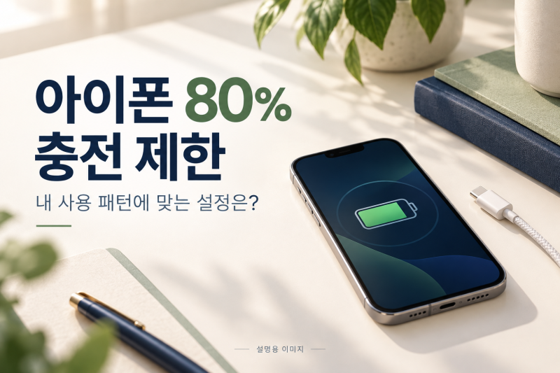 아이폰 80% 충전 제한, 꼭 켜야 할까? 100% 충전과 선택 기준