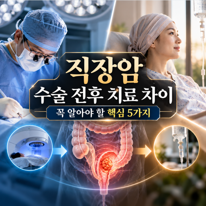 직장암 수술 전후 치료 차이, 꼭 알아야 할 핵심 5가지
