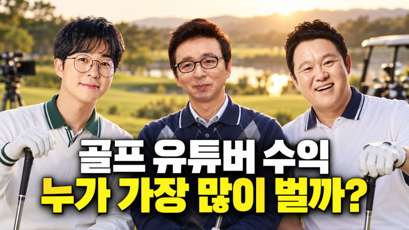 연예인 골프 유튜버 수익 순위｜김국진·홍인규·김구라 누가 많이 벌까?