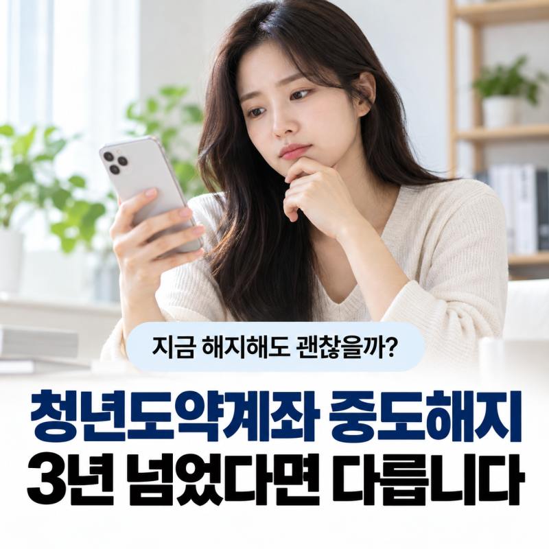 청년도약계좌 중도해지 3년 넘었다면? 정부기여금·비과세 얼마나 받을까
