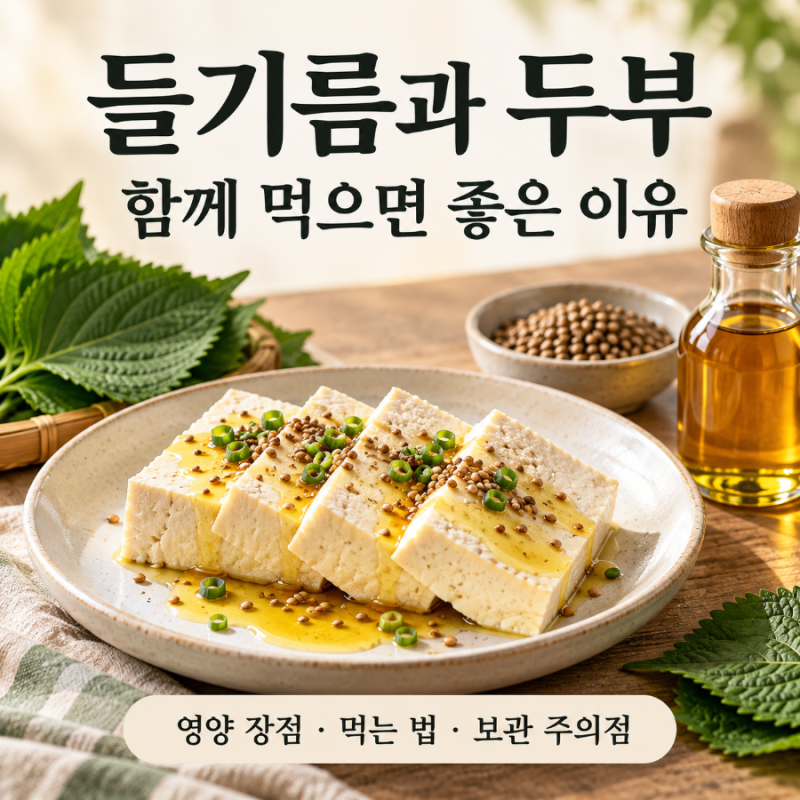 들기름 두부, 함께 먹으면 좋은 이유는? 영양 장점과 섭취 주의점
