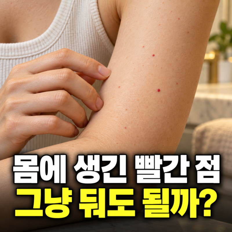 "몸에 생긴 빨간 점, 그냥 두어도 될까?" 혈관종 확인해야 할 증상 4가지