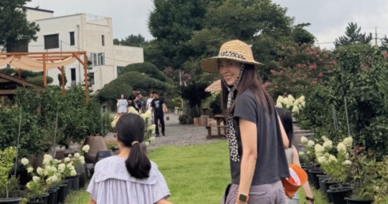 한채아 8살 딸, 벌써 이렇게 컸어? 폭풍성장..할아버지 차범근과 다정