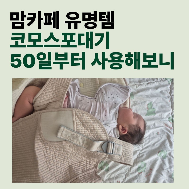 엄마들 입소문 탄 유명템 코모스포대기 후기