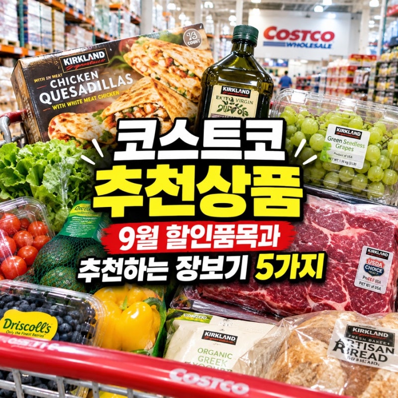 코스트코 추천상품 9월 할인품목 먹어보고 추천하는 장보기 꿀팁 5가지