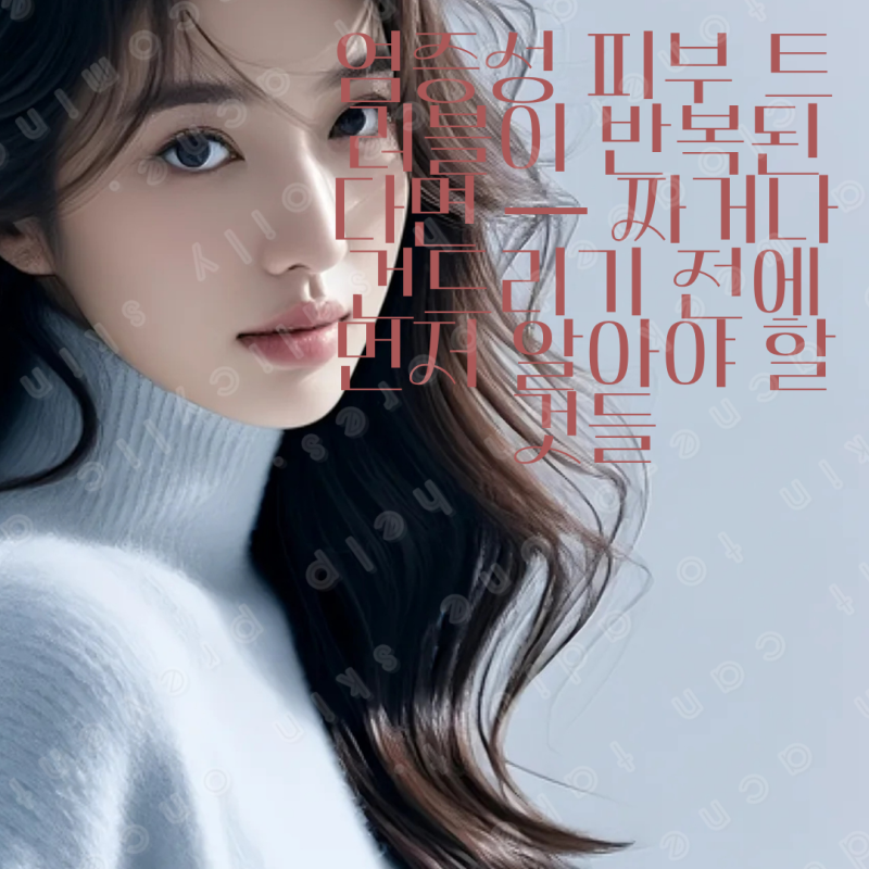 염증성 피부 트러블이 반복된다면 — 짜거나 건드리기 전에 먼저 알아야 할 것들