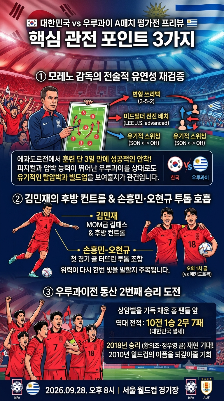 10전 1승 2무 7패, 유일한 승리는 2018년뿐 – 포를란 감독의 우루과이 상대하는 대표팀 | 축구....