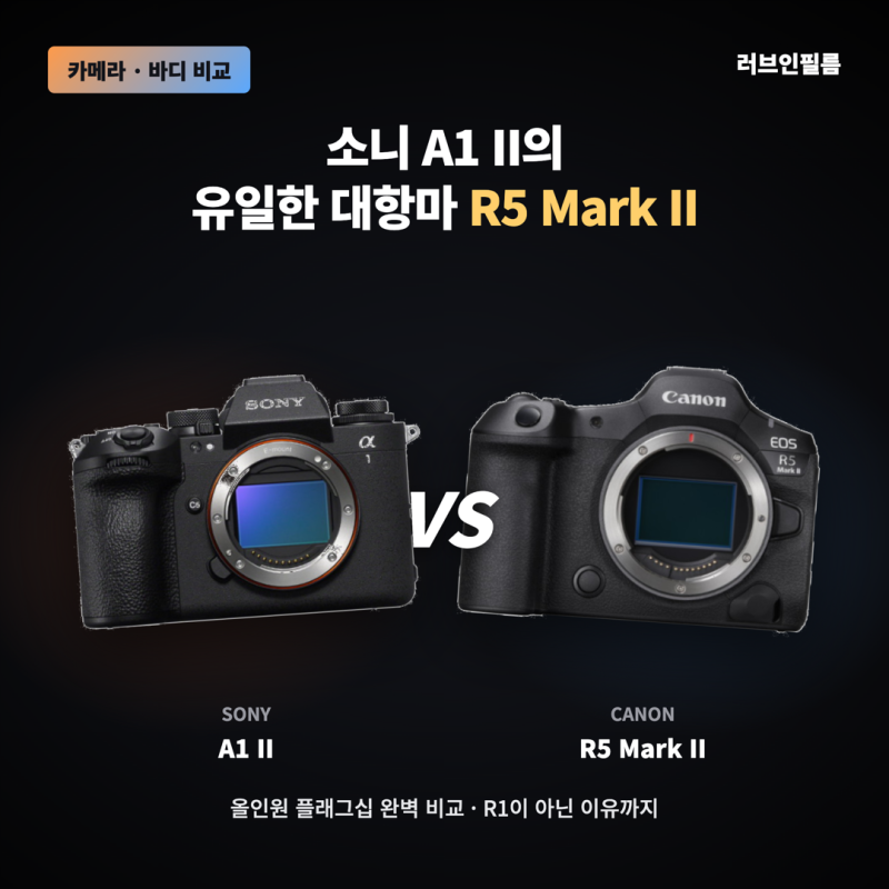 소니 A1 II vs 캐논 R5 Mark II 완벽 비교 (feat. R1이 아닌 이유)