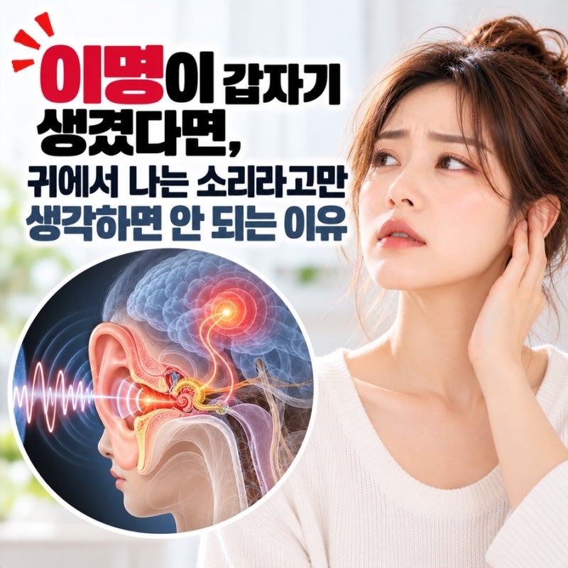이명이 갑자기 생겼다면, 귀에서 나는 소리라고만 생각하면 안 되는 이유
