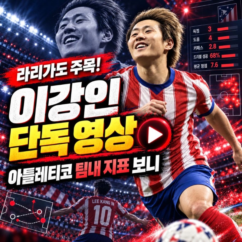 "라리가가 이강인 단독 영상까지 만든 이유", 아틀레티코 팀 내 지표 보니