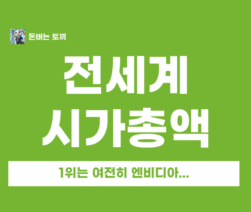 미국 증시 속 전세계 시가총액 순위 1위부터 20위까지 삼성전자 하이닉스 위치는 어디일까요?
