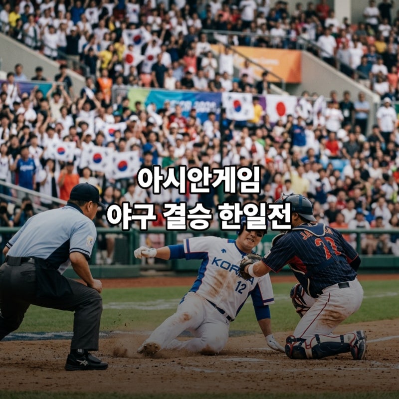 아시안게임 한국 야구 다음 경기 금메달 결승전 일본