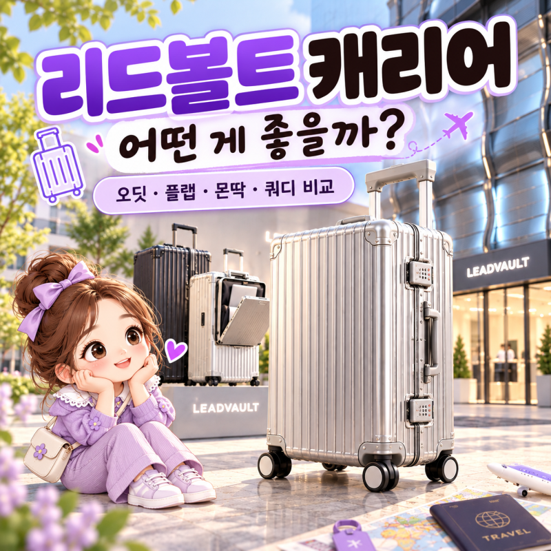 리드볼트 캐리어 어떤 게 좋을까? 오딧·플랩·몬딱·쿼디 비교, 성수 매장까지