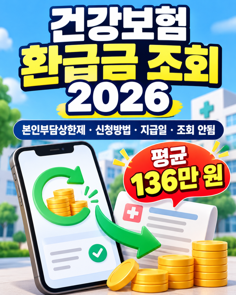 건강보험 환급금 조회 2026｜본인부담상한제 신청방법·지급일·조회 안됨