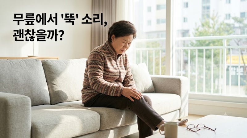 무릎에서 소리 나는 이유, 관절염 증상과 찜질법까지 완전 정리