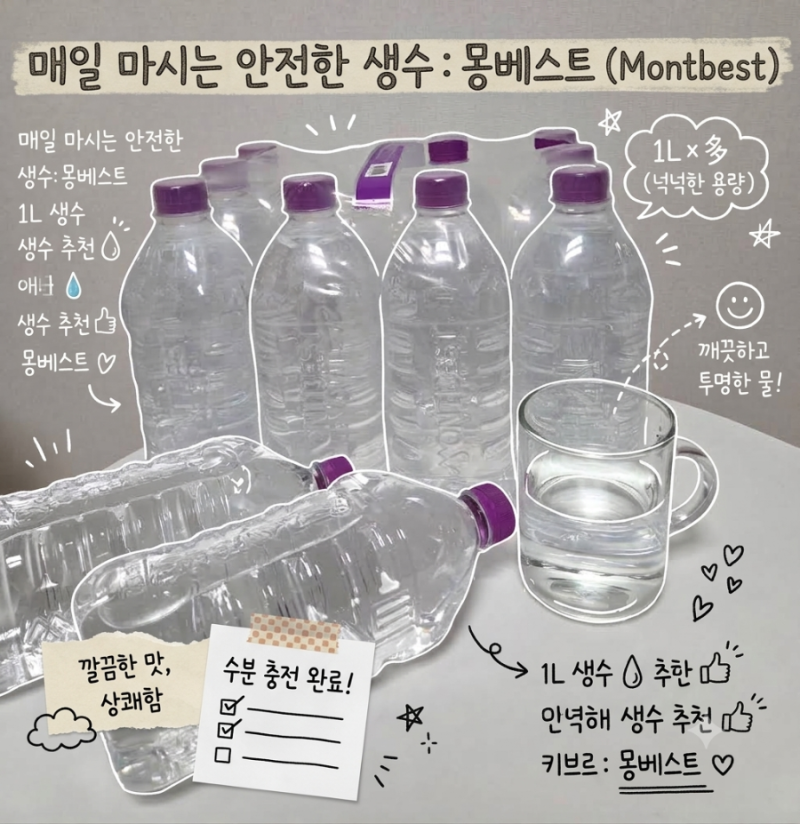 안전한생수 1L생수 생수추천 몽베스트