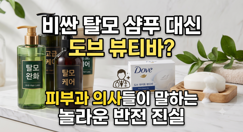 비싼 탈모 샴푸 대신 도브 뷰티바? 피부과 의사들이 말하는 놀라운 반전 진실