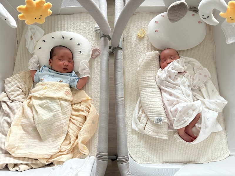 쌍둥이 육아 7주차 - 아가방 가을옷, 50일 아기 사진, 아이들과 첫 추석, BCG 피내용 접종 경과 ....